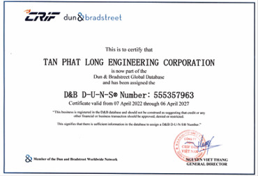 Chứng nhận Dun & Bradstreet